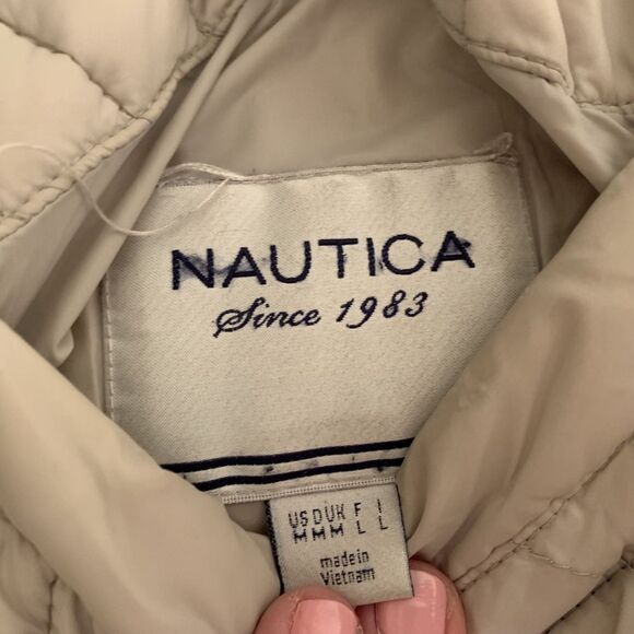 womens M Nautica reversible tan jacket - Picture 5 of 6